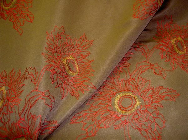 polyester embroidered fabric